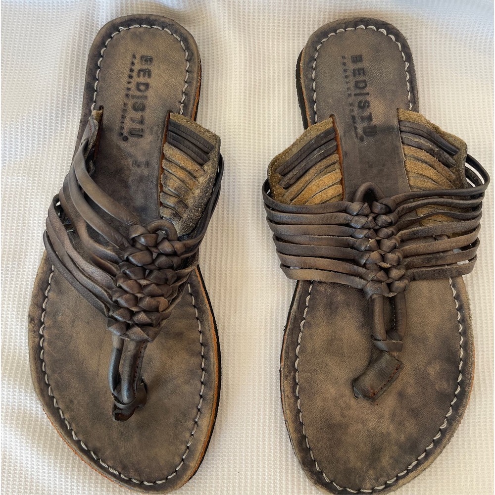 Bed Stu leather flip flops